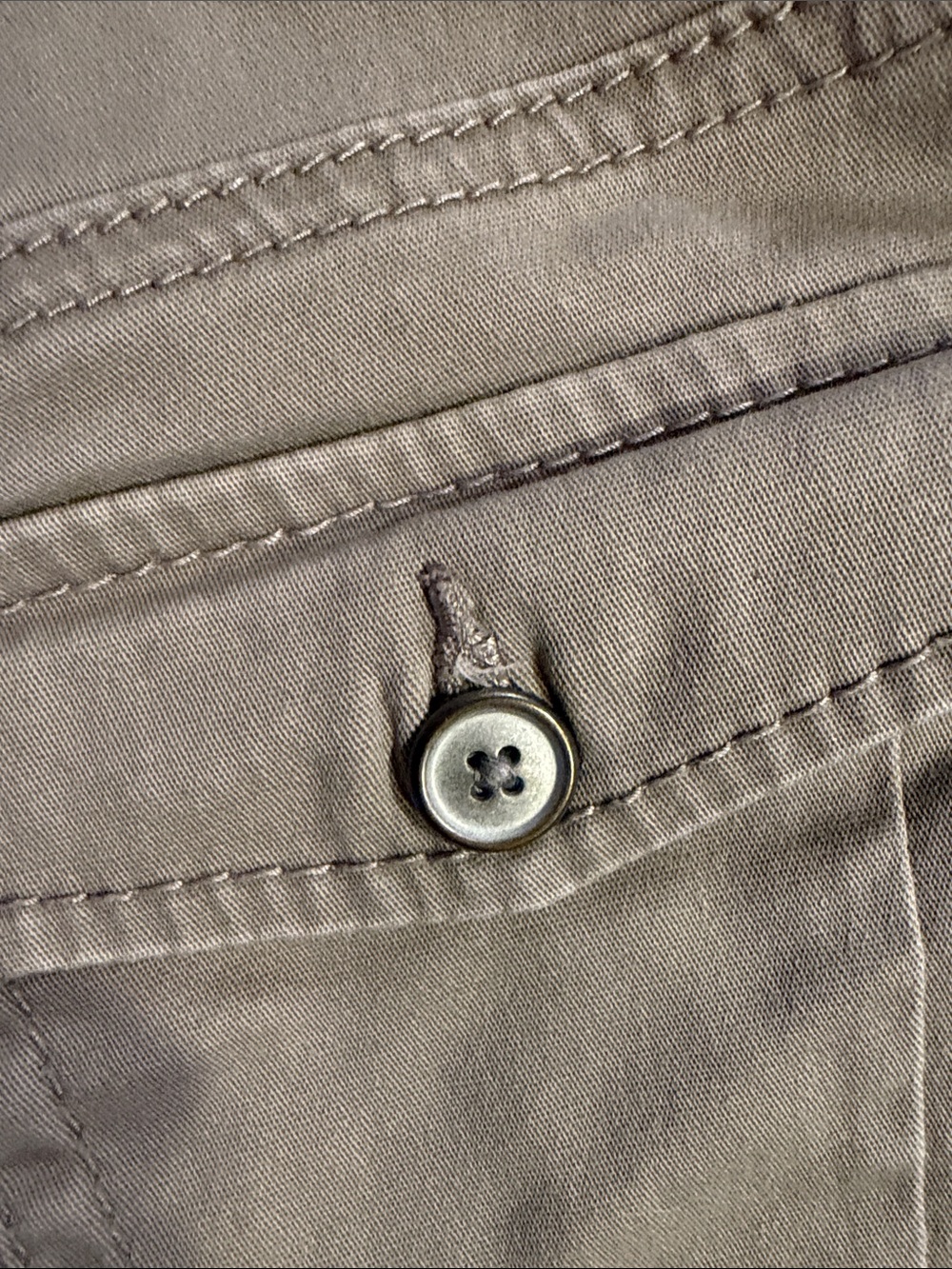 Women's Casual Utility Bermuda Shorts in Taupe - Picture 4 of 5